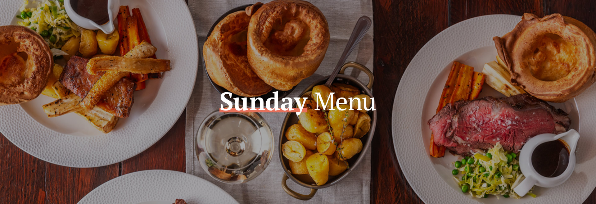 Sunday Menu at The White Horse Hotel